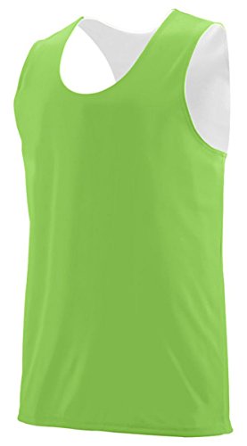 Augusta Sportswear Reversible Wicking Tank Top for Men and Women in Lime/White
| Augusta Sportswear Reversible Wicking